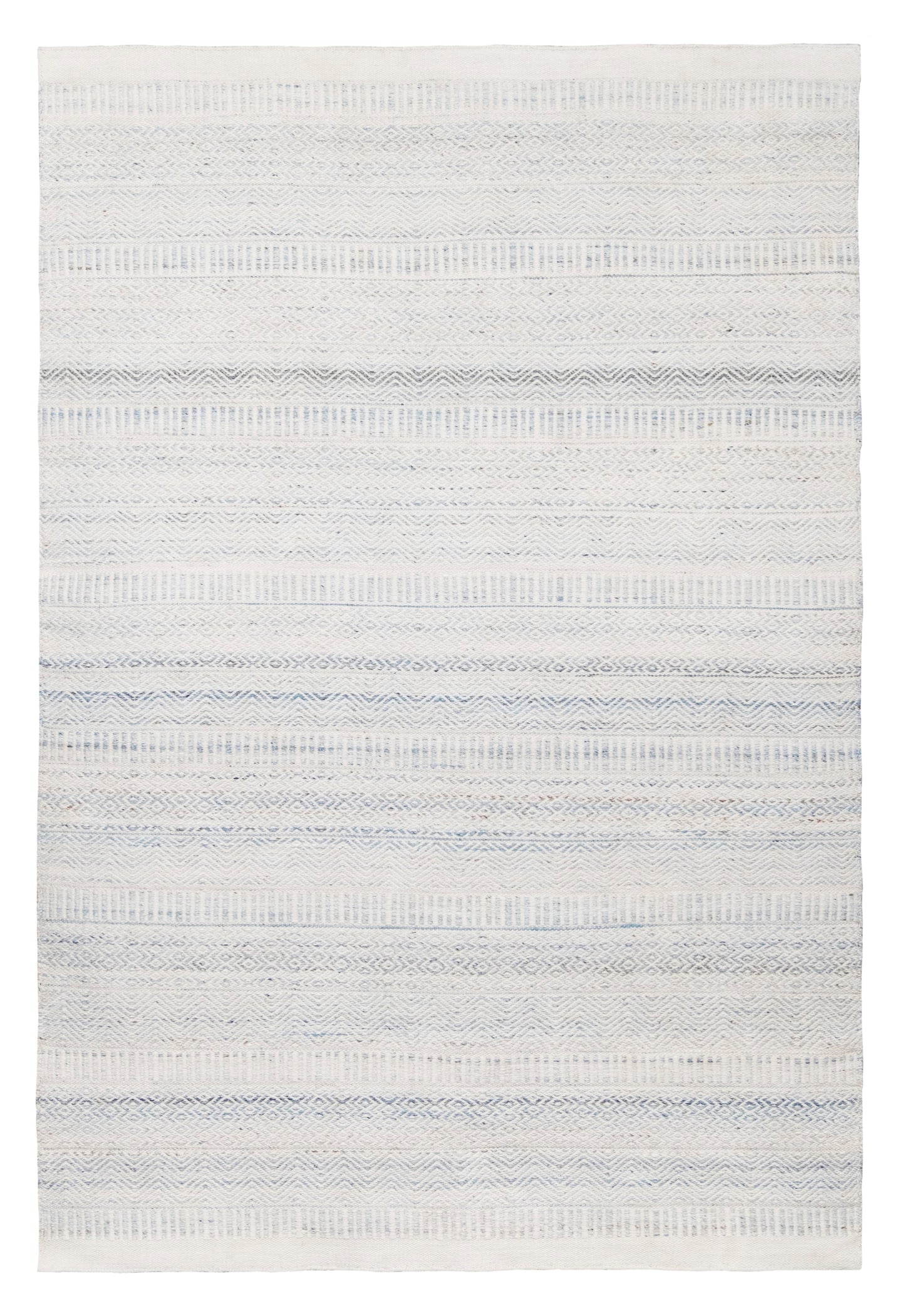 Daisy Cream and Blue Indoor Outdoor P.E.T Rug