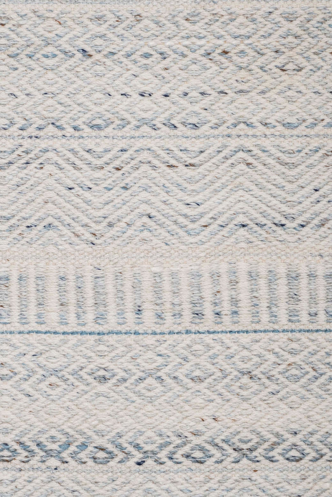 Daisy Cream and Blue Indoor Outdoor PET Rug