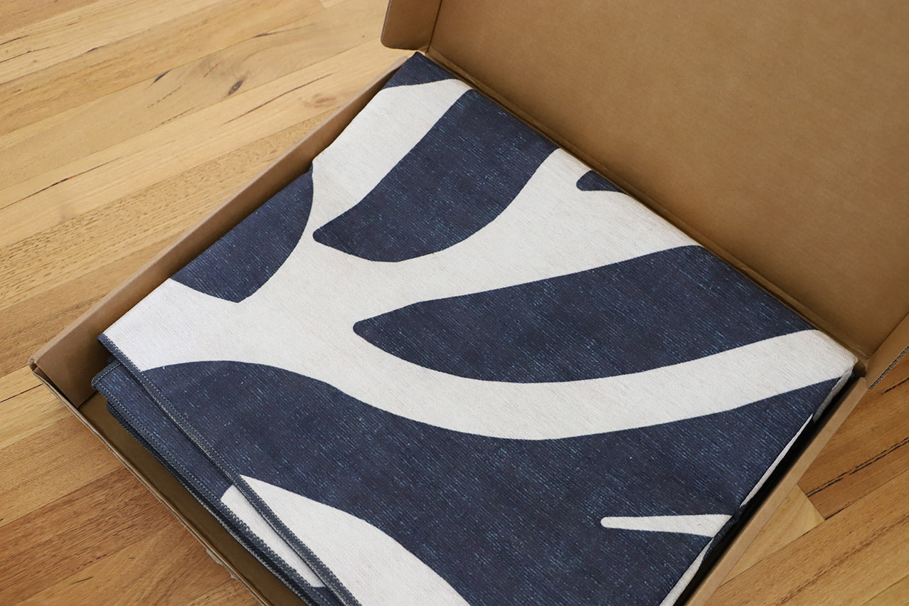 Damaris Blue Grey Cream Indoor Outdoor Washable Rug