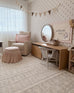 Delphine Ivory and Beige Tribal Transitional Rug