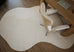 Demelza Neutral Cream Irregular Shape Washable Rug