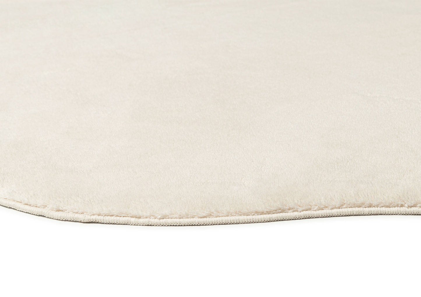 Demi Neutral Cream Irregular Shape Washable Rug