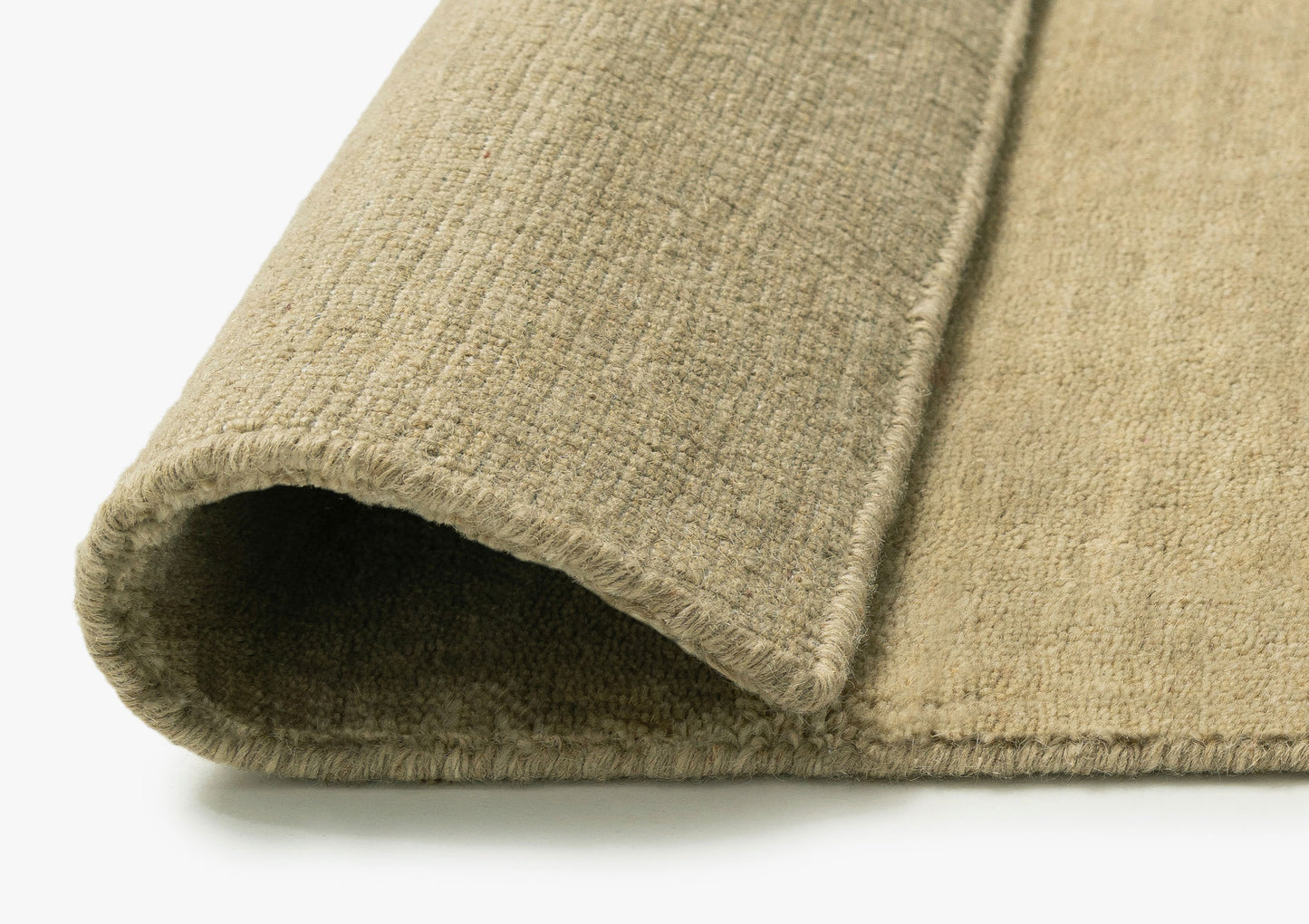 Despina Pistachio Solid Pile Wool Rug