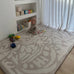 Didi Grey Cream Leaves Rollie Pollie Playmat