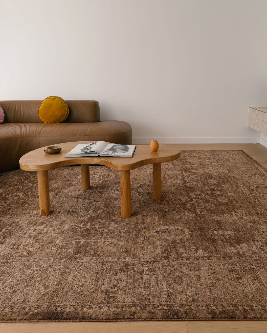 Dolores Tonal Tobacco Brown Rug