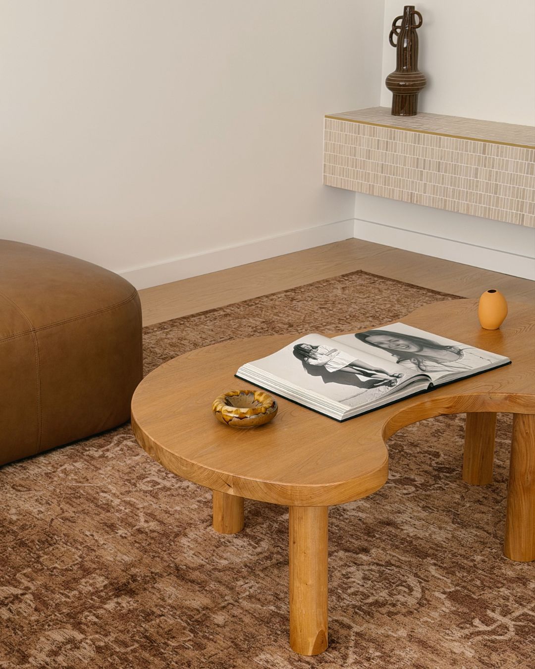Dolores Tonal Tobacco Brown Rug