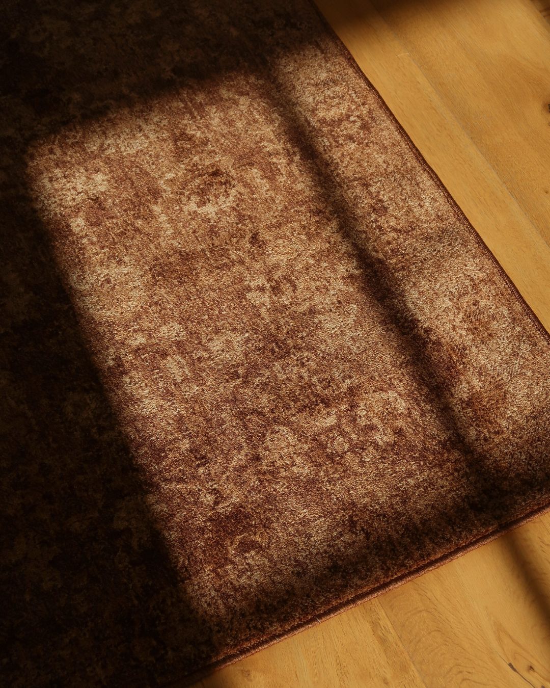 Dolores Tonal Tobacco Brown Runner Rug