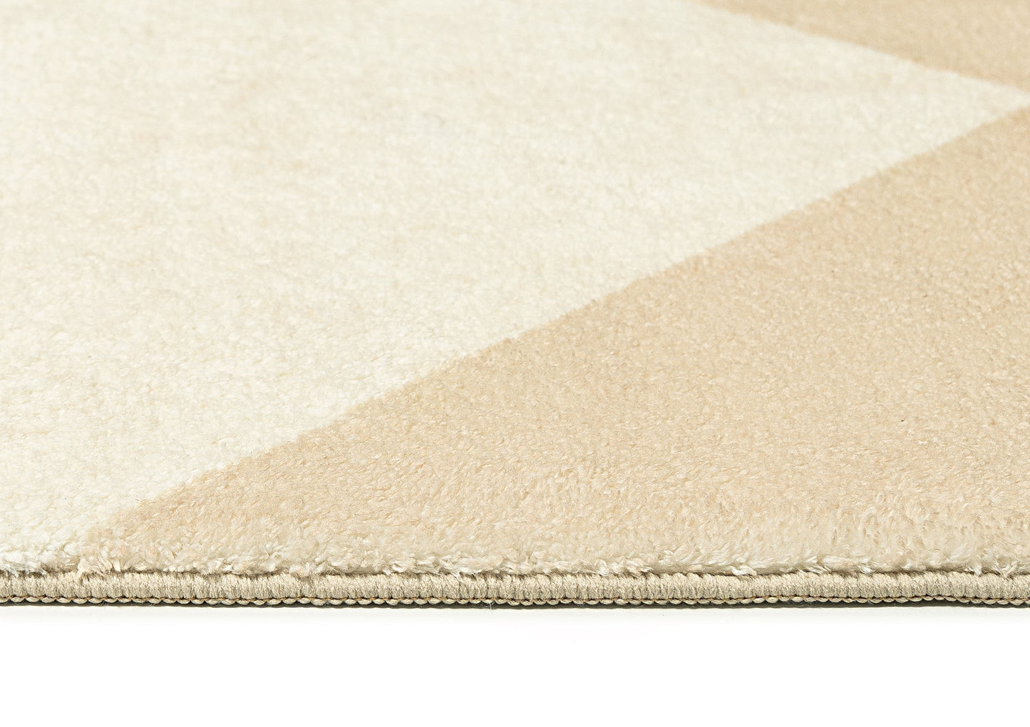 Doutzen Beige Cream Checkered Washable Rug