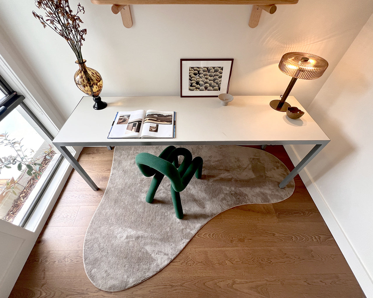 Drew Taupe Brown Irregular Washable Rug