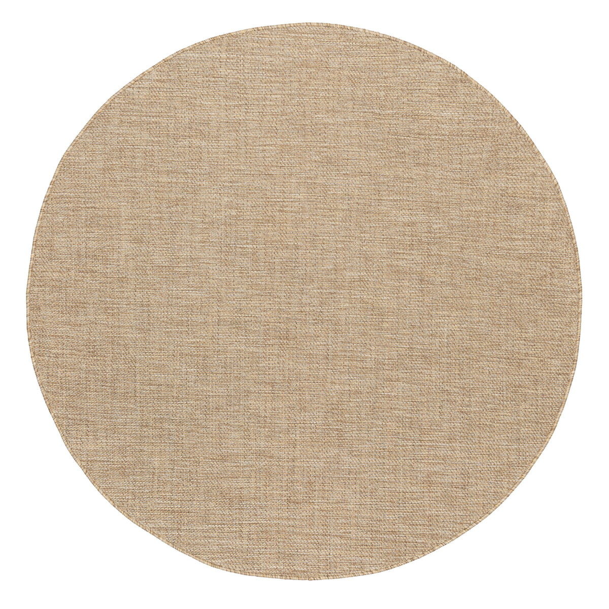 Dune Natural Beige Woven Indoor Outdoor Round Rug