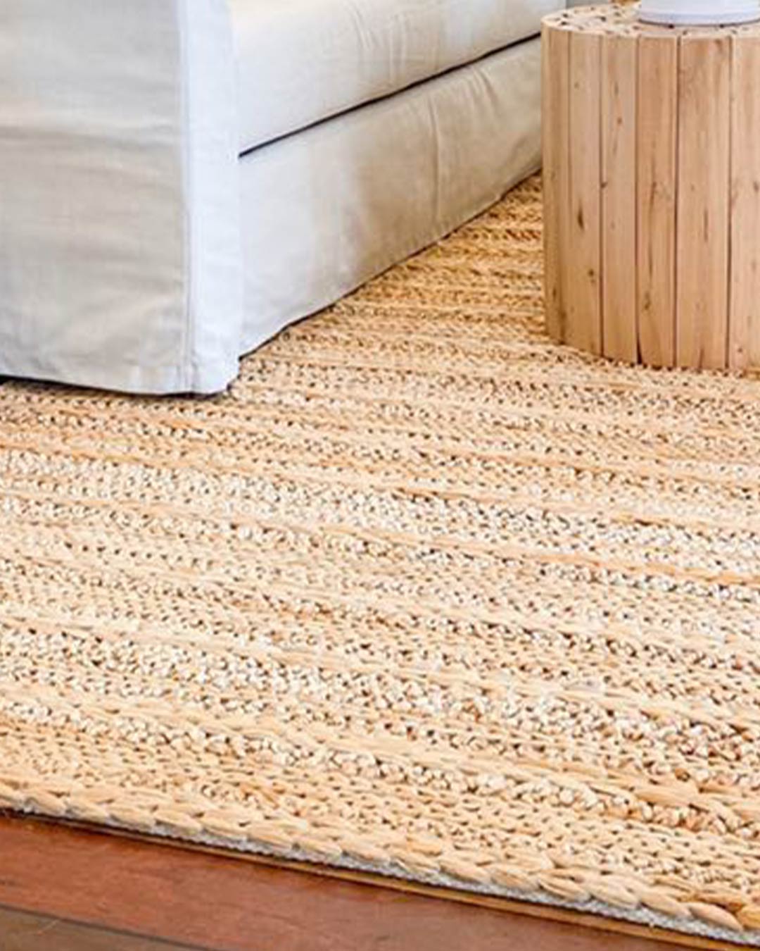 Eboni Chunky Braided Jute and Cotton Rug