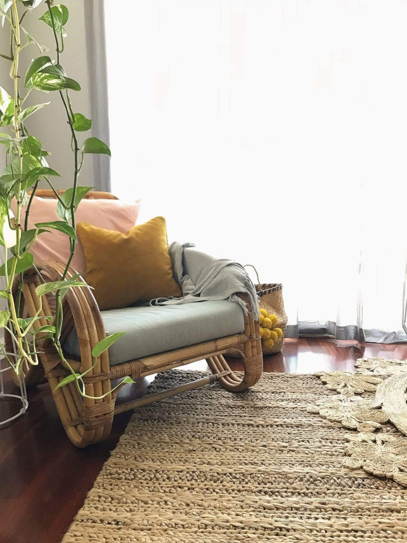 Eboni Chunky Braided Jute and Cotton Rug