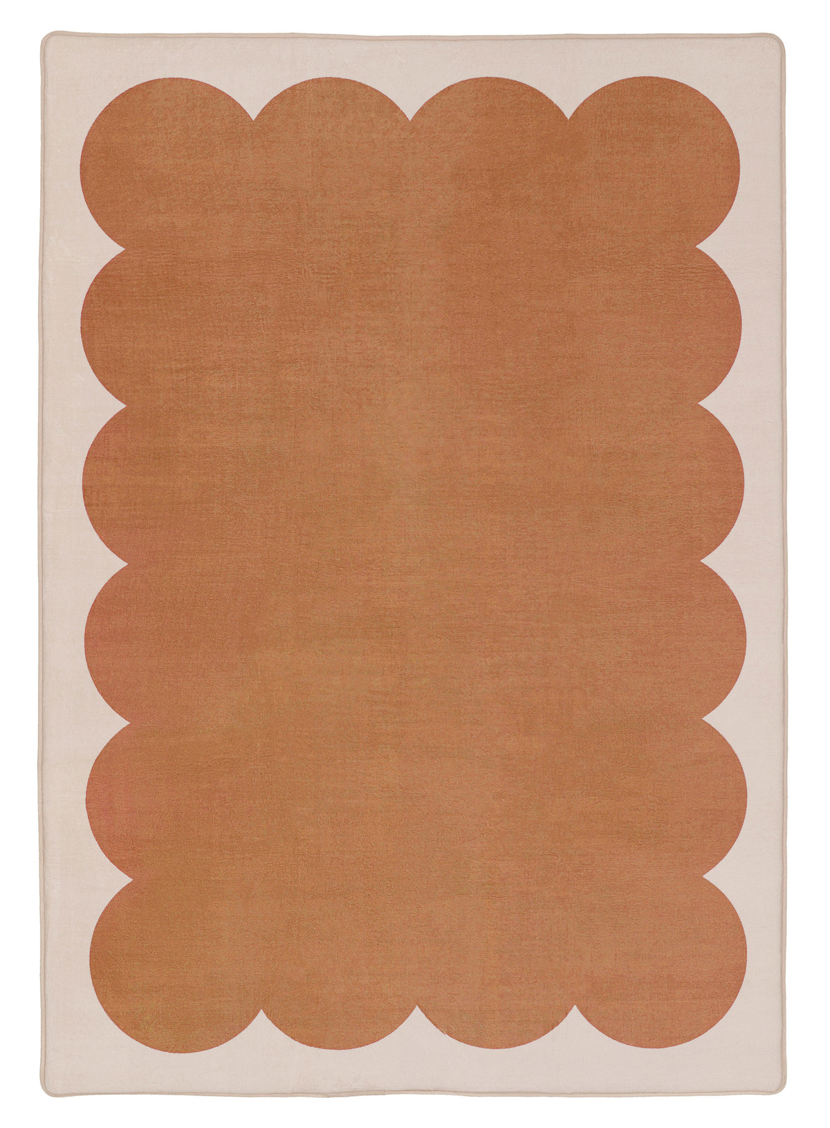 Edda Brown Scalloped Playmat