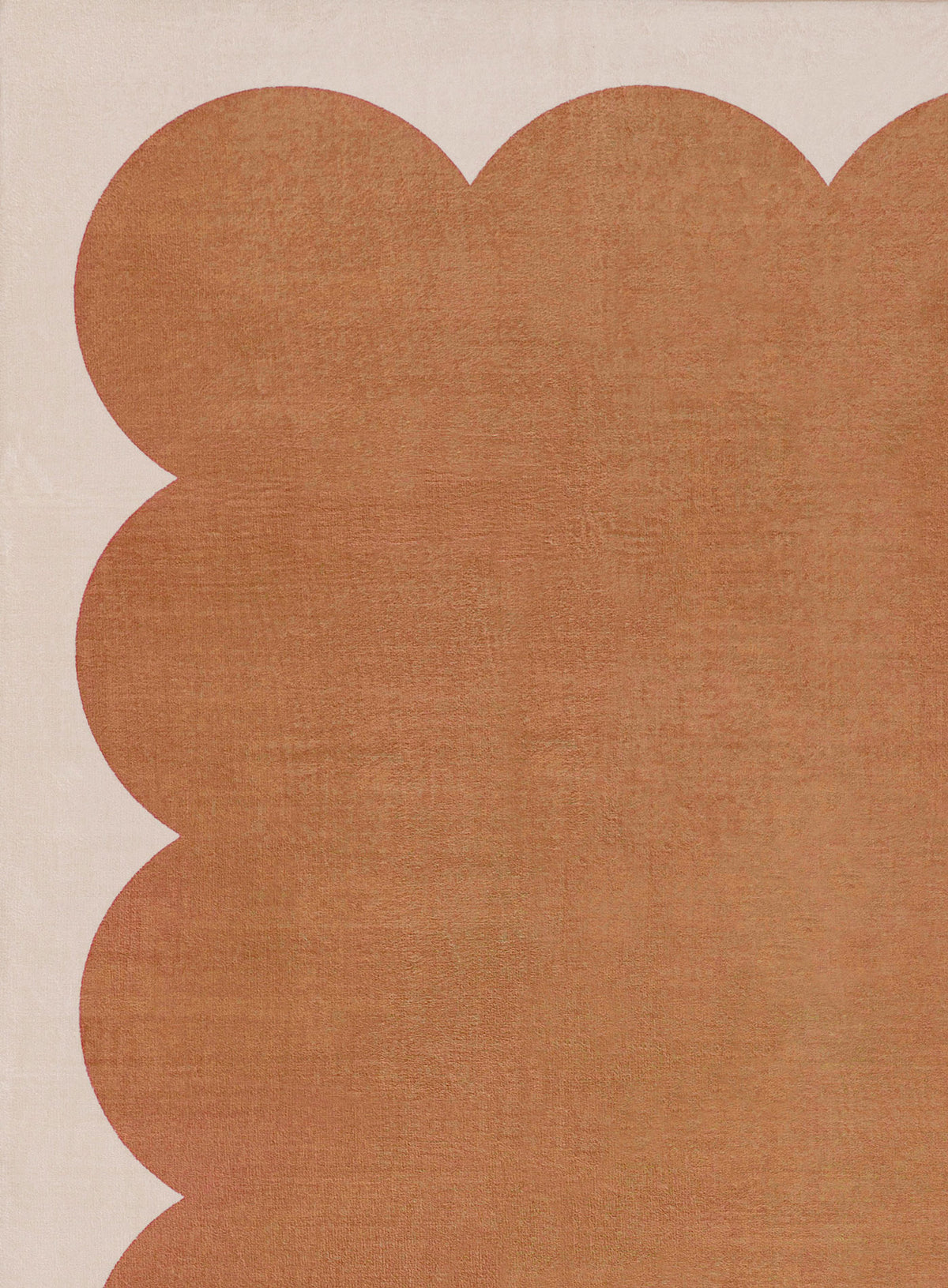 Edda Brown Scalloped Playmat