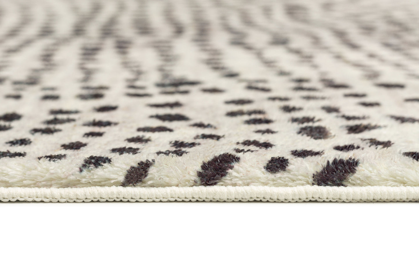 Eddie Charcoal Grey Abstract Tribal Pattern Washable Rug