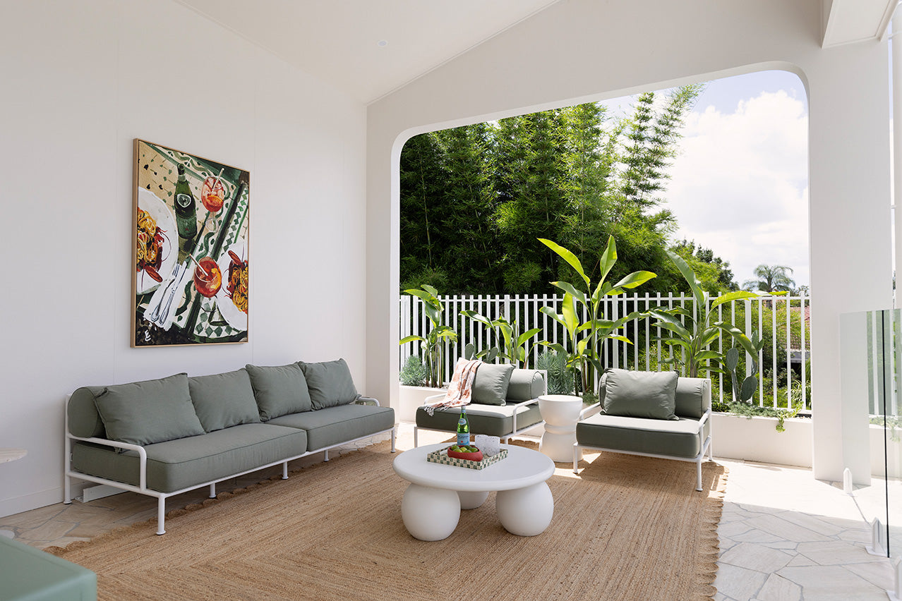 Ejiya Natural Brown Scalloped Jute Rug