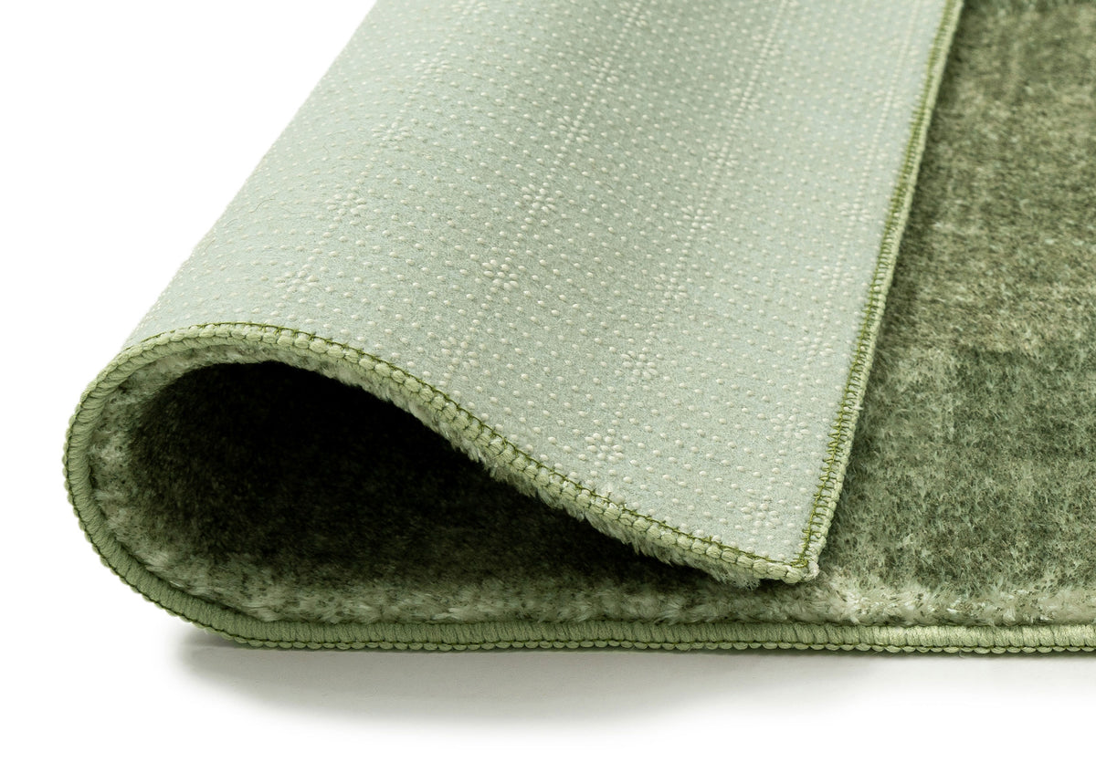Elena Green Minimal Washable Runner Rug