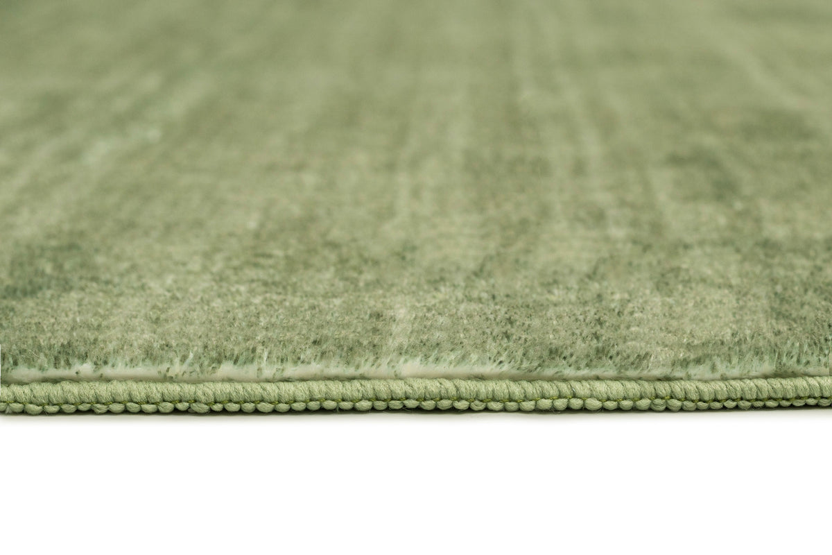 Elena Green Minimal Washable Runner Rug