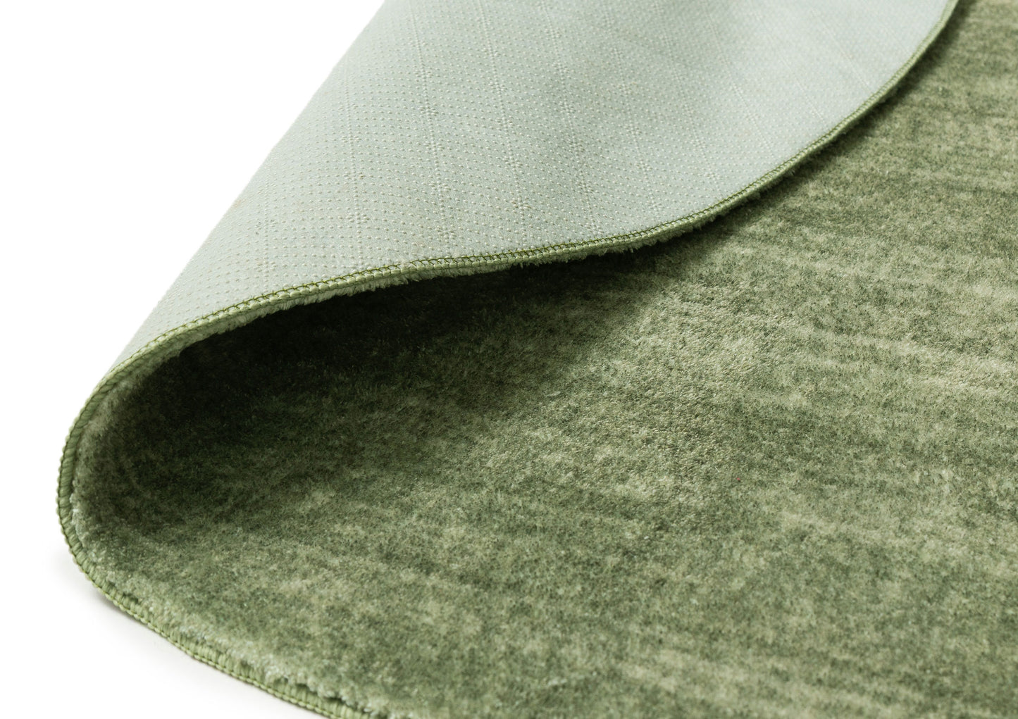 Elena Green Minimal Washable Round Rug