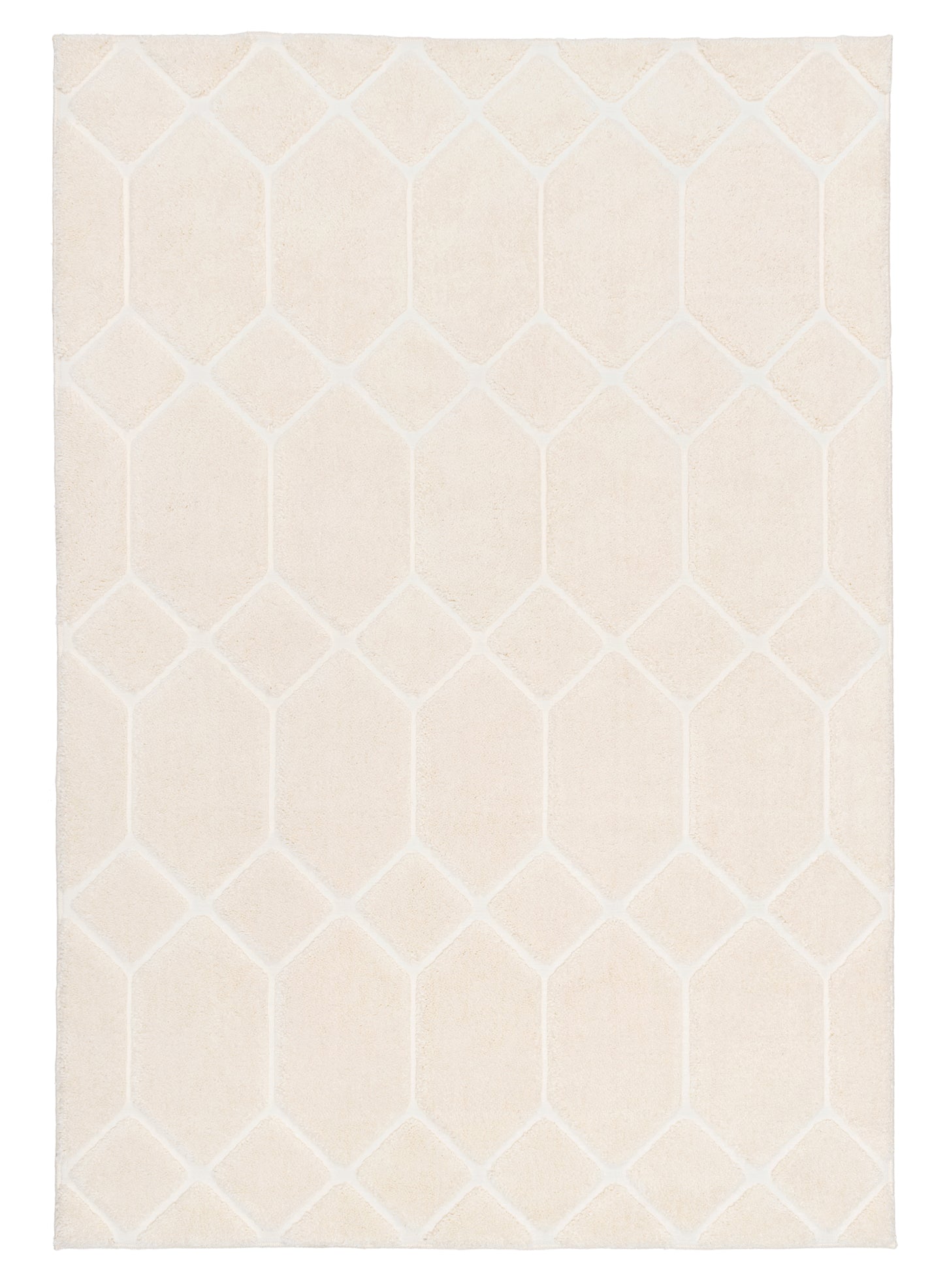 Elif Ivory Geometric Rug