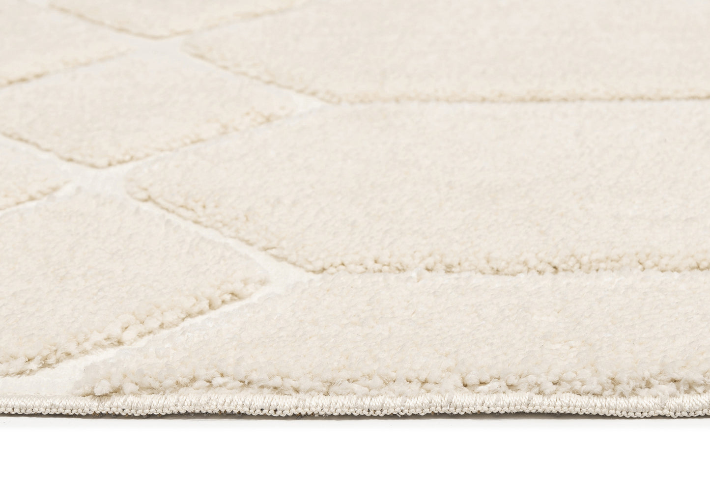 Elif Ivory Geometric Rug