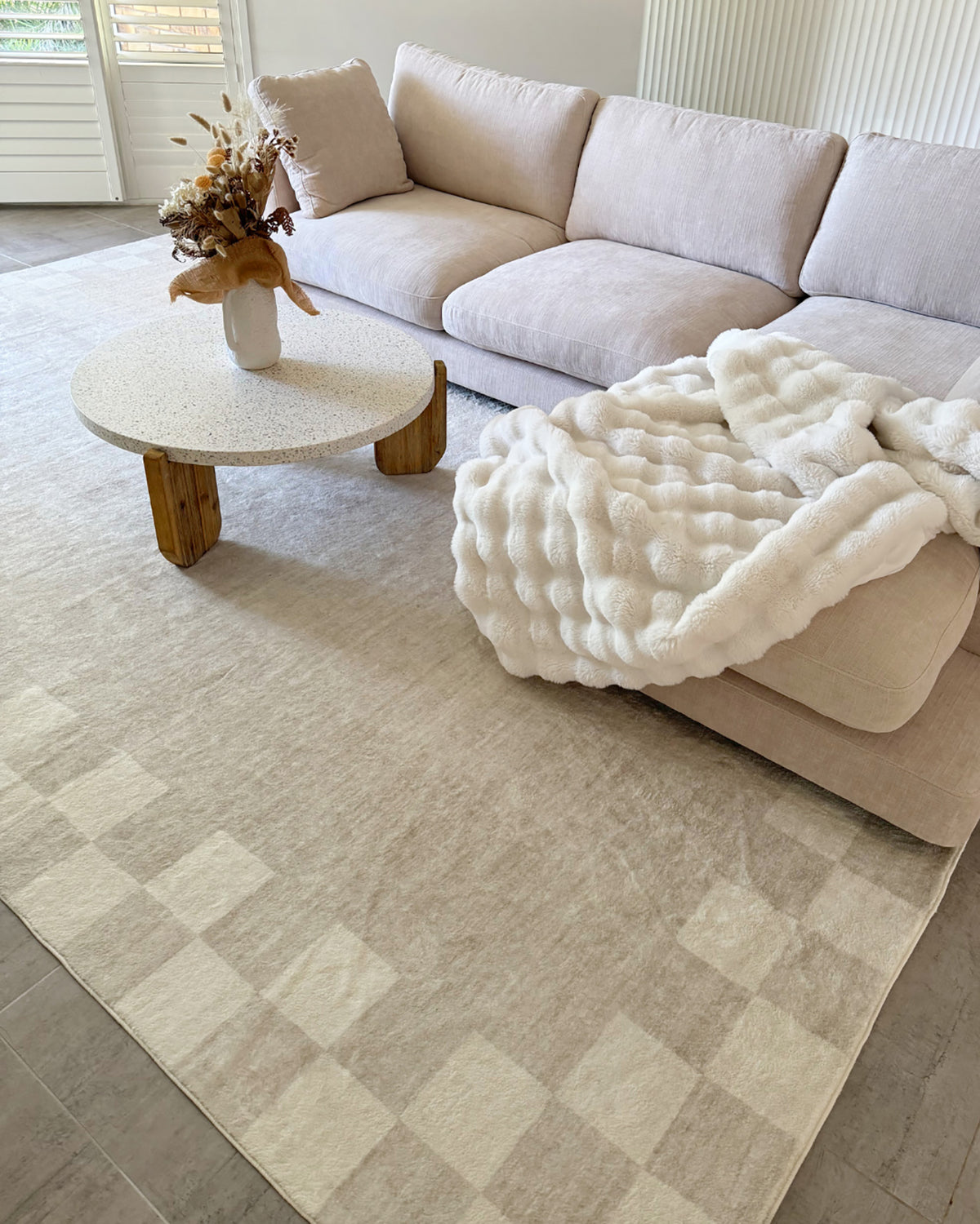 Grey Checked Rug Eliora Grey Checkered Border Washable Rug