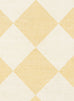 Ellis Yellow Cream Checkered Washable Rug