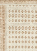 Ellora Brown Beige Tribal Boho Pattern Washable Rug