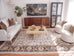 Elsa Cream and Brown Traditional Rug *NO RETURNS UNLESS FAULTY