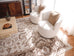 Elsa Cream and Brown Traditional Rug *NO RETURNS UNLESS FAULTY