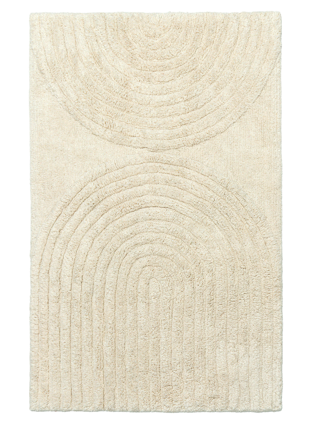 Elysia Coconut Milk Half Arch Cotton Bath Mat