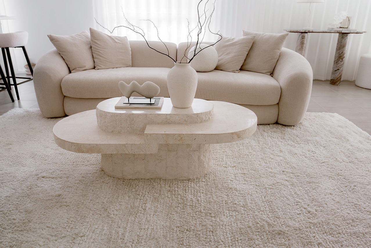 Ernestine Ivory Shag Rug