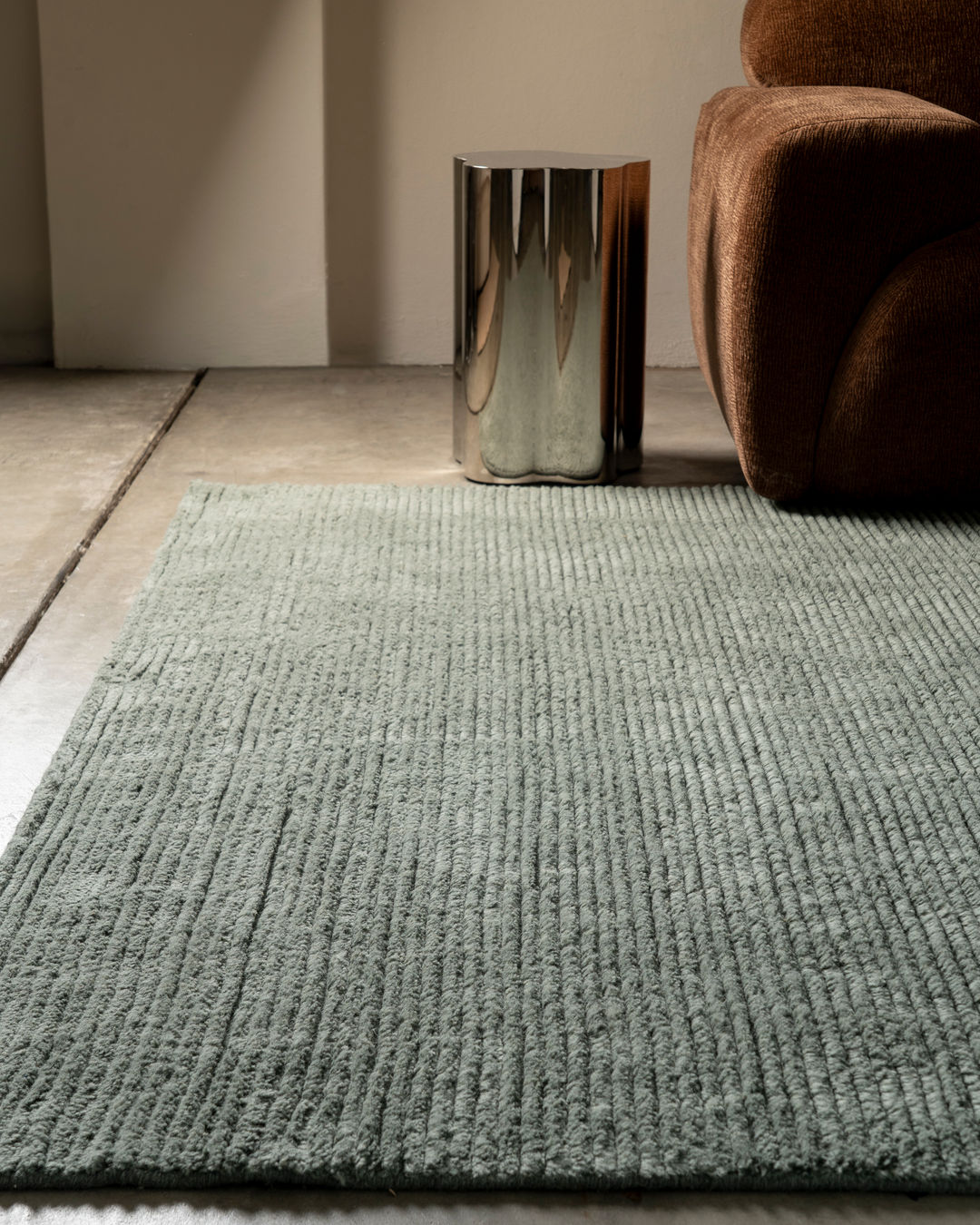 Eshana Handloomed Green Rug