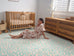 Esmeralda Pink and  Mint Green Leopard Print Washable Rug