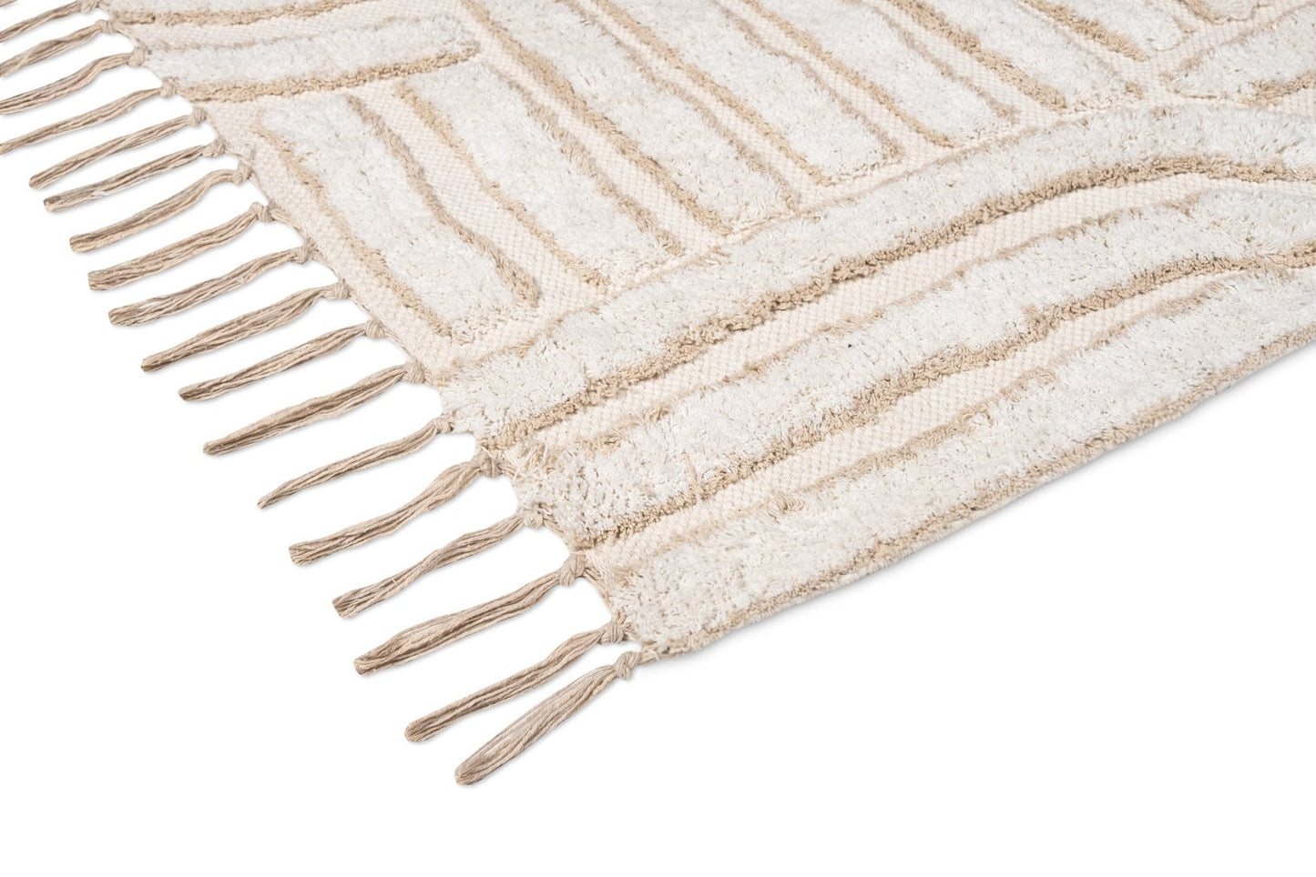 Etta Ivory Geometric Washable Rug