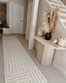 Etta Ivory Geometric Washable Runner Rug