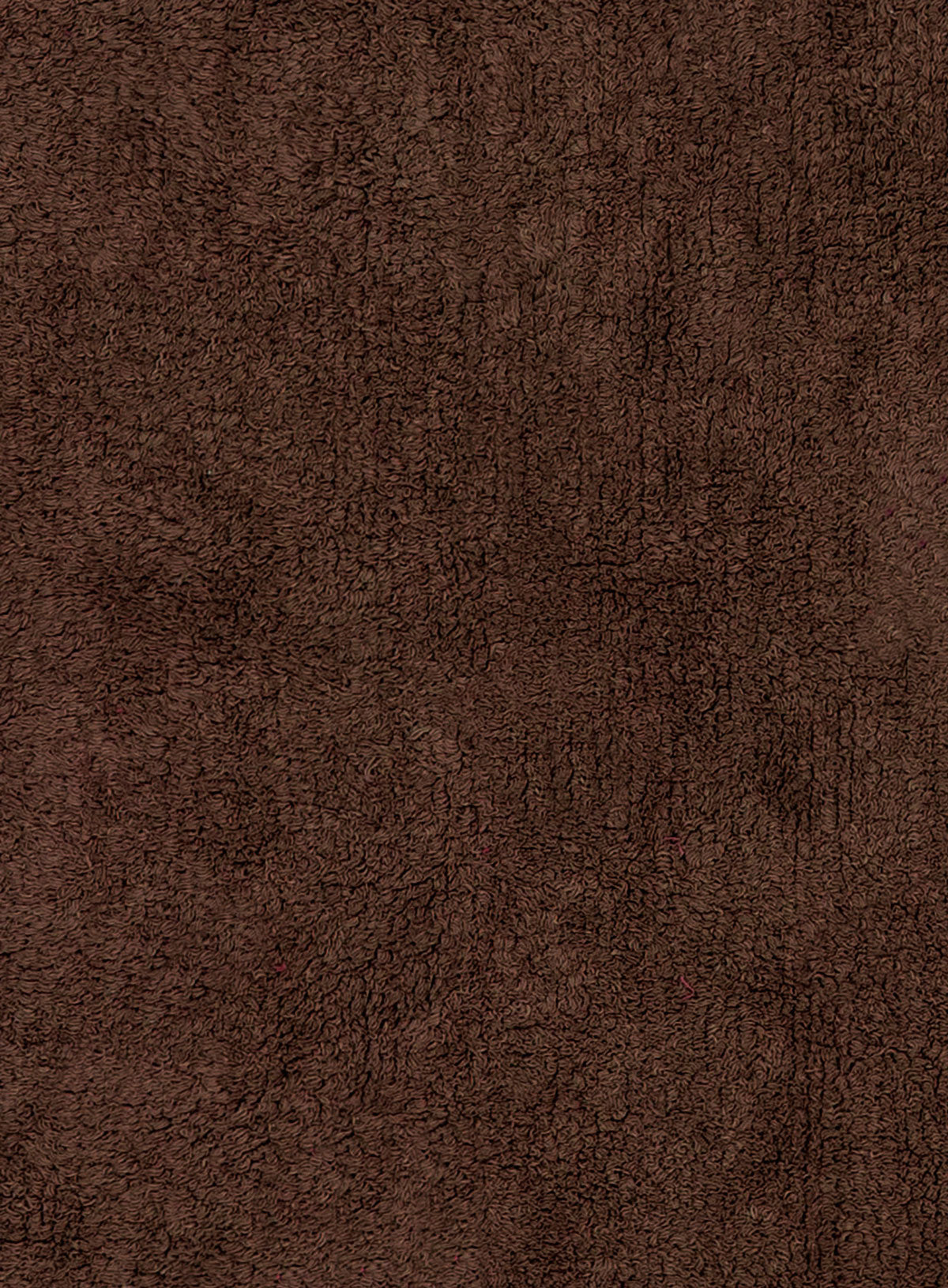 Eudela Cocoa Brown Cotton Bath Mat