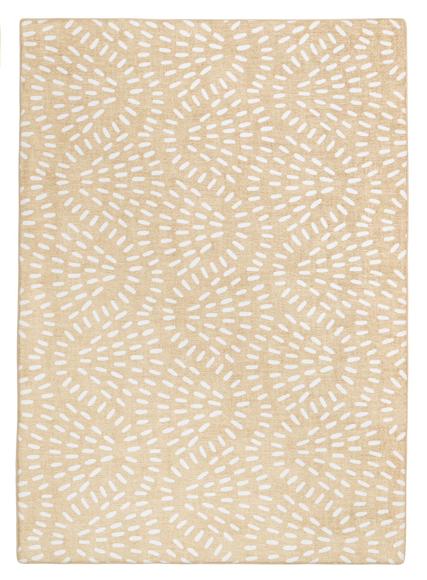 Eula Beige and Light Beige Abstract Rollie Pollie Playmat