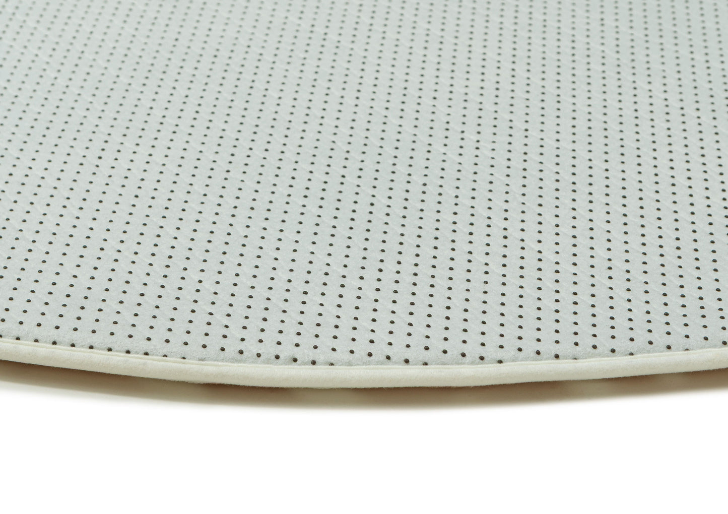 Eula Beige and Light Beige Abstract Rollie Pollie Round Playmat