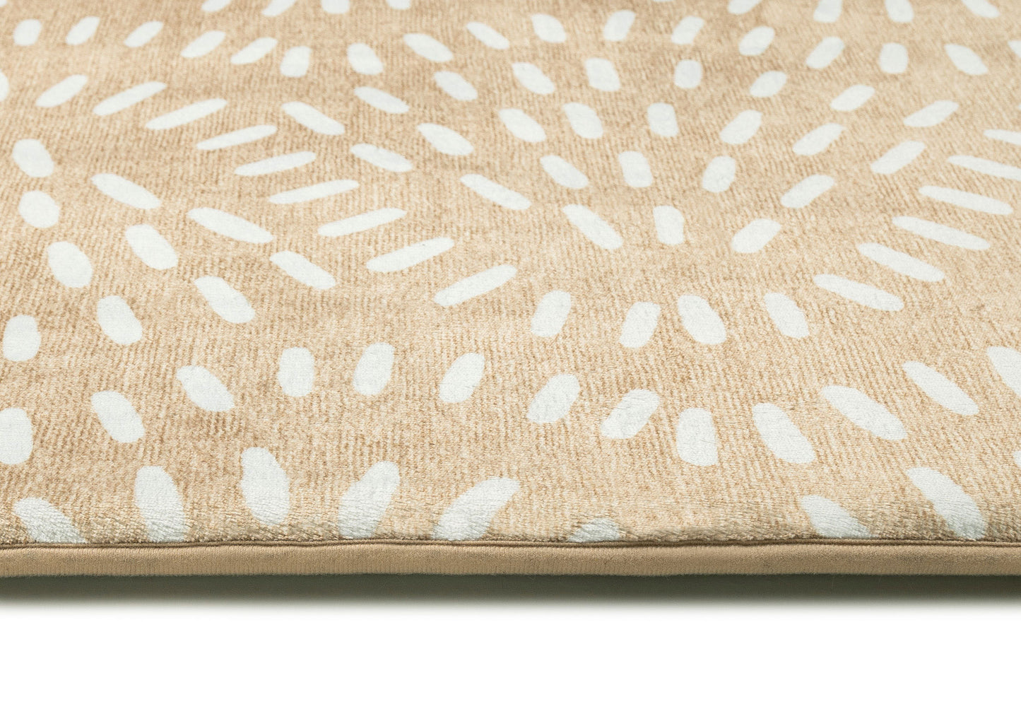 Eula Beige and Light Beige Abstract Rollie Pollie Playmat