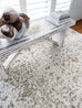 Evangeline Stone Grey Floral Rug *NO RETURNS UNLESS FAULTY