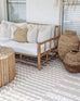 Faina Beige and Ivory Abstract Indoor Outdoor Rug *NO RETURNS UNLESS FAULTY