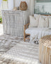 Faina Beige and Ivory Abstract Indoor Outdoor Rug *NO RETURNS UNLESS FAULTY