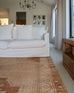 Feliza Cream and Rust Medallion Washable Rug