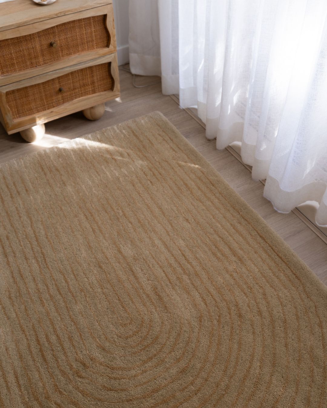 Filomena Beige Wool Blend Rug