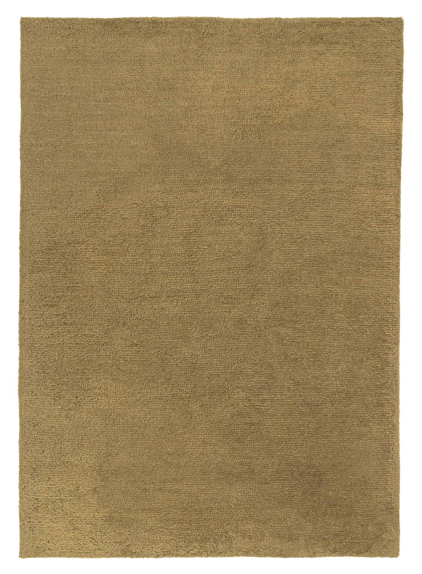 Flavia Dark Green Wool Directional Shag Rug