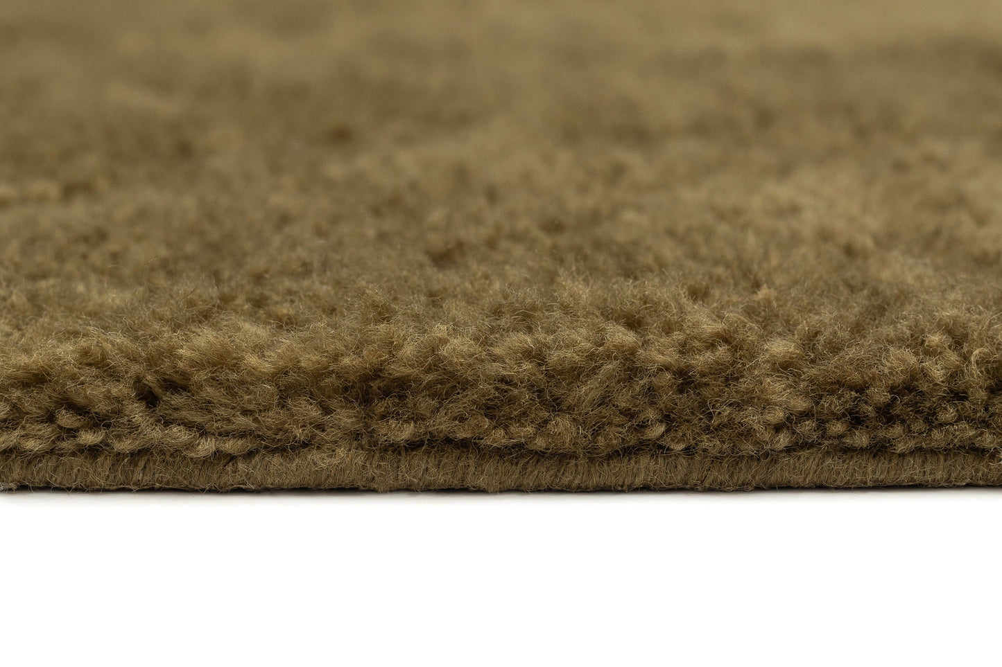 Flavia Dark Green Wool Directional Shag Rug