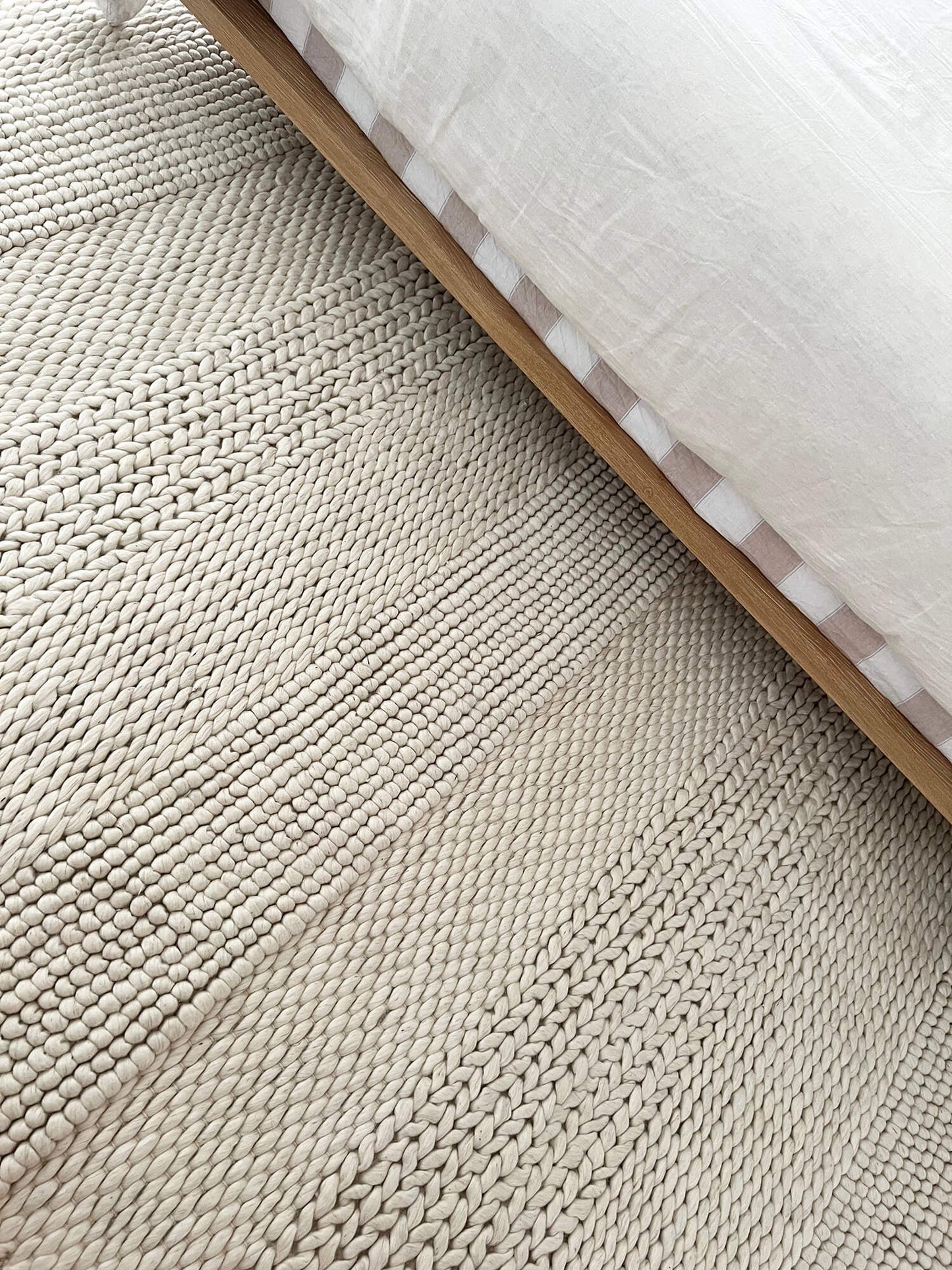 Fleur Ivory Braided and Looped Rug