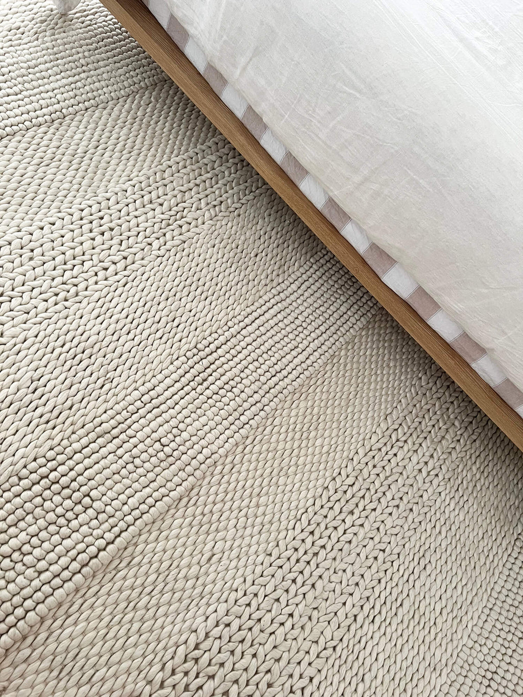 Fleur Ivory Braided and Looped Rug