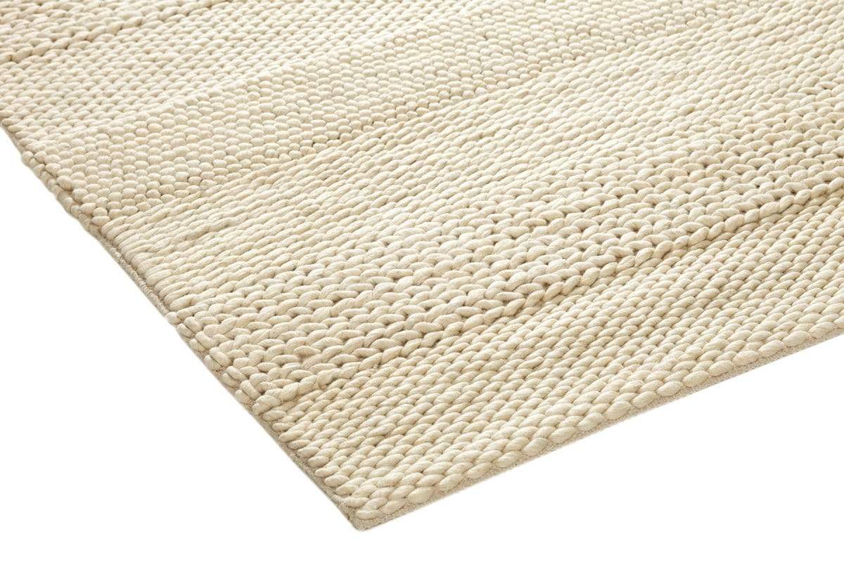 Fleur Ivory Braided and Looped Rug